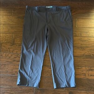 Dark Blue pants with Elastic Waistband and Straight Cut